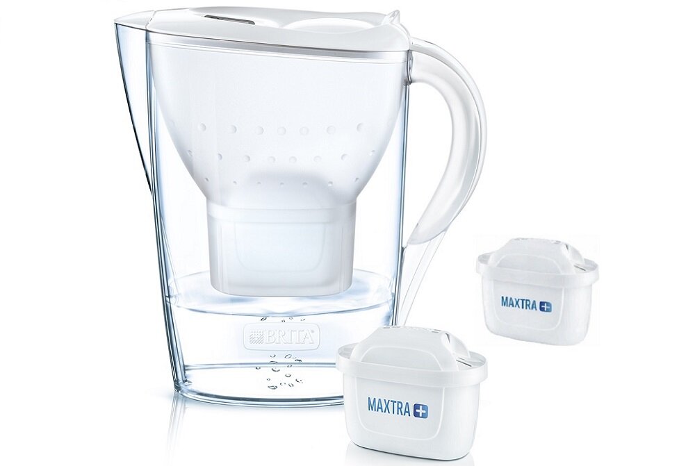 Dzbanek filtrujący BRITA MARELLA XL BIAŁA + wkład Maxtra+ Pure Performance brak kamienia czysta woda