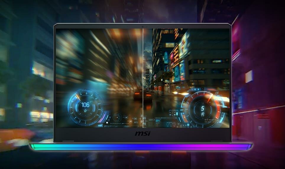 Laptop MSI GE66 Raider  - częstotliwość odświeżania 240Hz 