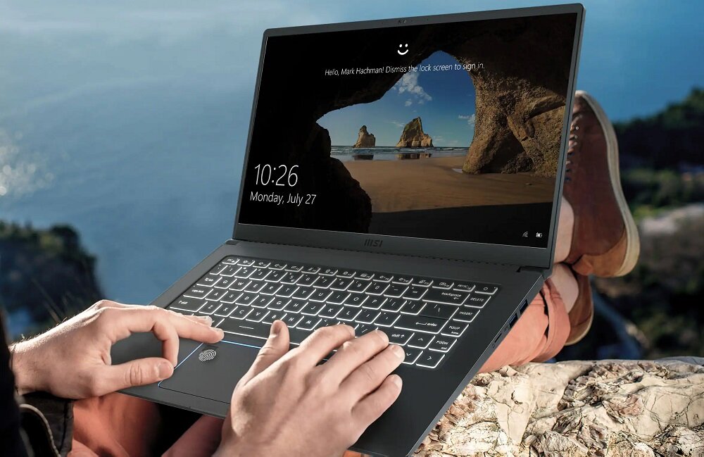 Laptop MSI Prestige 15 - Wyświetlacz ekran karta graficzna