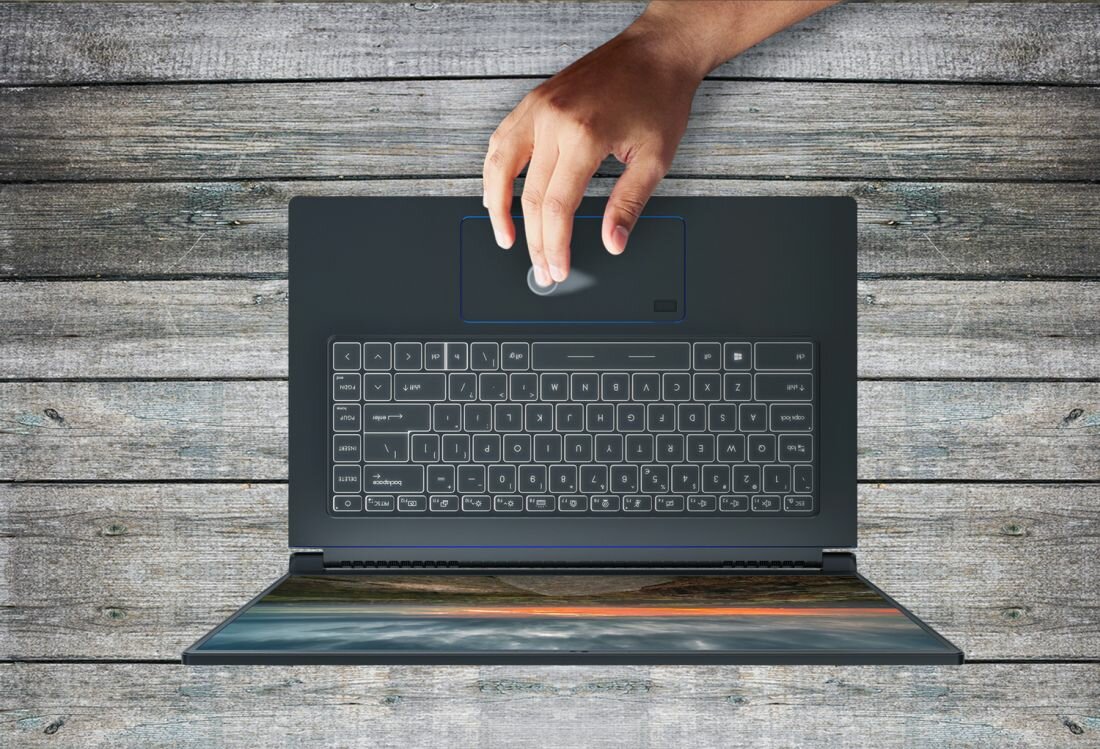 Laptop MSI Prestige 15  - Podświetlana klawiatura