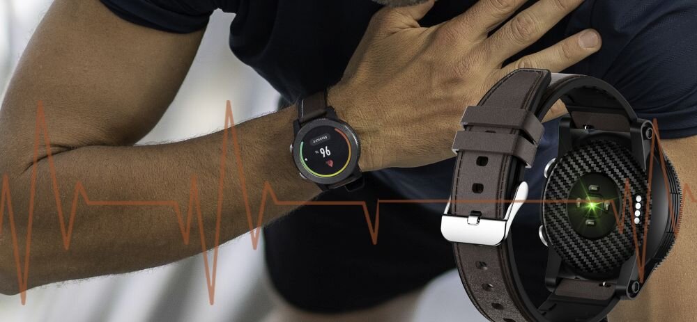 Smartwatch BEMI Voyager ekran bateria czujniki zdrowie sport pasek ładowanie pojemność rozdzielczość łączność sterowanie krew puls rozmowy smartfon aplikacja