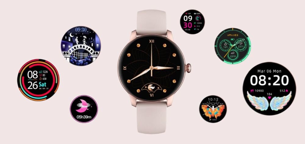 Smartwatch IMILAB W11   ekran bateria czujniki zdrowie sport pasek ładowanie pojemność rozdzielczość łączność sterowanie krew puls rozmowy smartfon aplikacja 