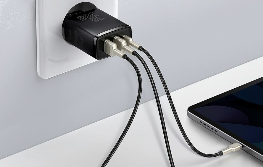 Ładowarka sieciowa BASEUS Compact Quick Charger 30W kompatybilnosc przechowywanie