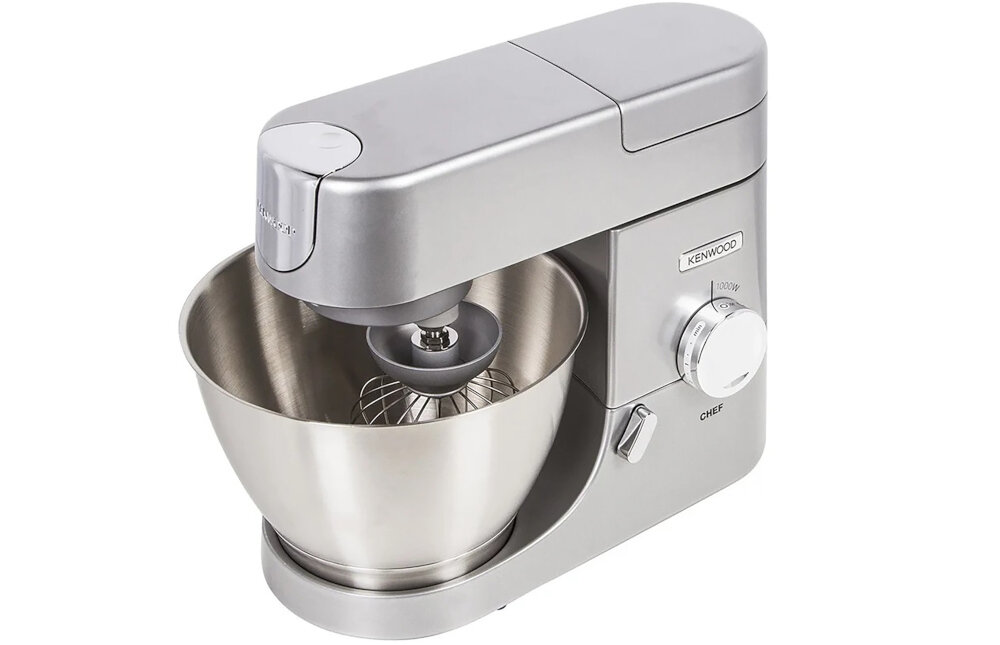 Robot kuchenny planetarny KENWOOD KVC3173S Chef 1000W z blenderem kielichowym maszynka do miesa (2 misy w zestawie) mozliwosc mycia w zmywarce pojemnosc 4,6l odporne na uszkodzenia i zarysowania