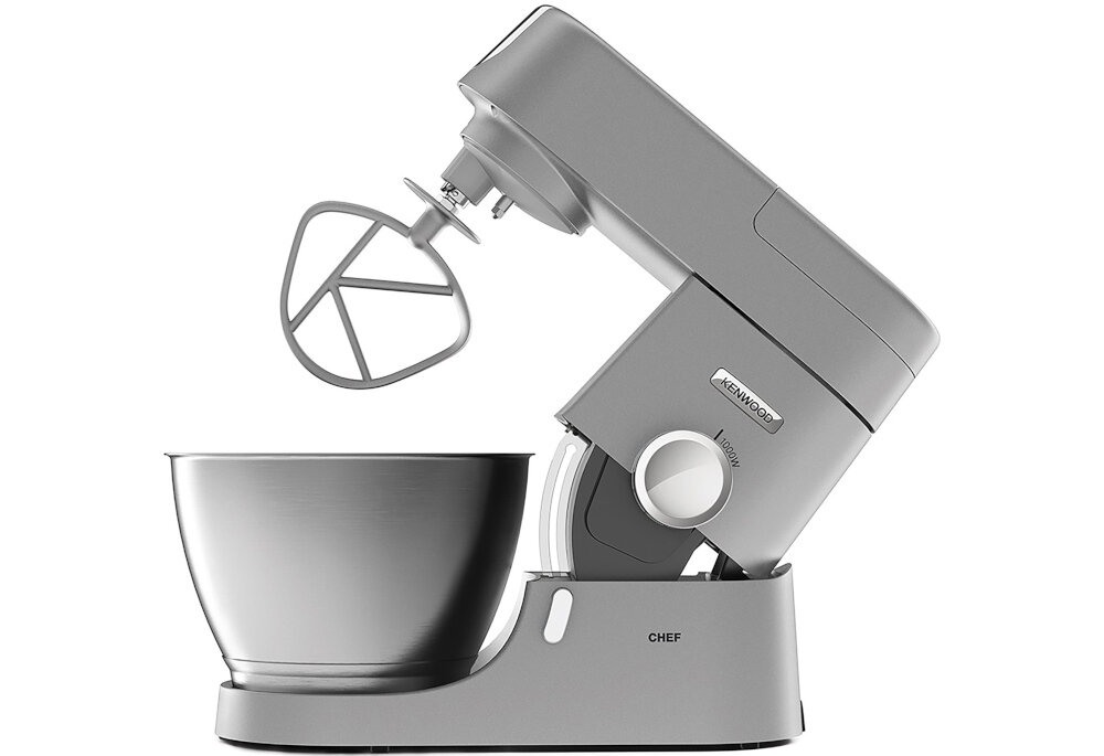 Robot kuchenny planetarny KENWOOD KVC3173S Chef 1000W z blenderem kielichowym maszynka do miesa (2 misy w zestawie) mieszanie planetarne