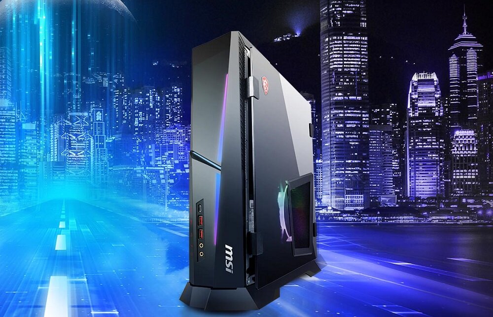 Komputer MSI Meg Trident X - efektywny design ostro ścięte krawędzie specjalna podstawa