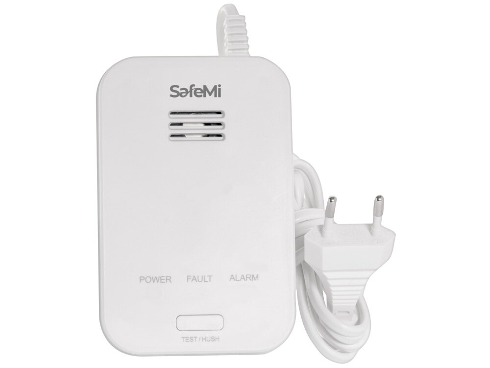 Czujnik gazu SAFEMI SHG-01 precyzyjny sensor do pomieszczen o powierzchni 4-40 m2 praca w ekstremalnie roznych temperaturach od -10 do +40 stopni Celsjusza wilgotnosc do 95%