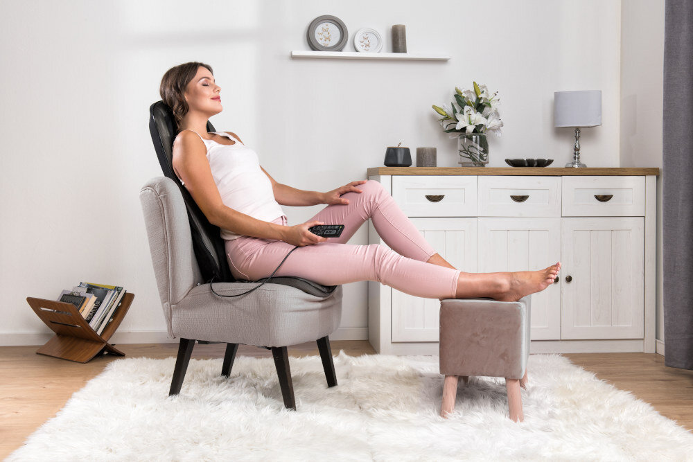 Mata masujaca WELLNEO 110066765 masaz uzytkowanie korzystanie elastyczne glowice masujace