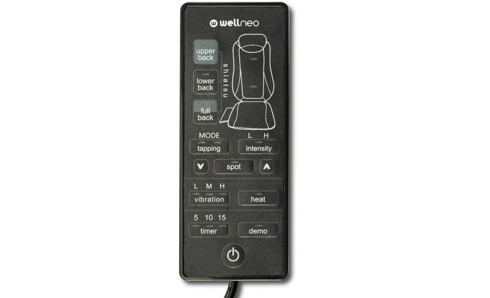 Mata masujaca WELLNEO 110003220 3w1 latwa obsluga sterowanie pilot