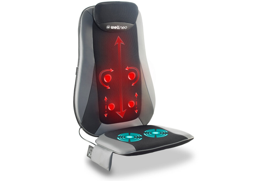 Mata masujaca WELLNEO 110003220 3w1 tryby masazu tapping masaz punktowy masaz uciskowy wibracje