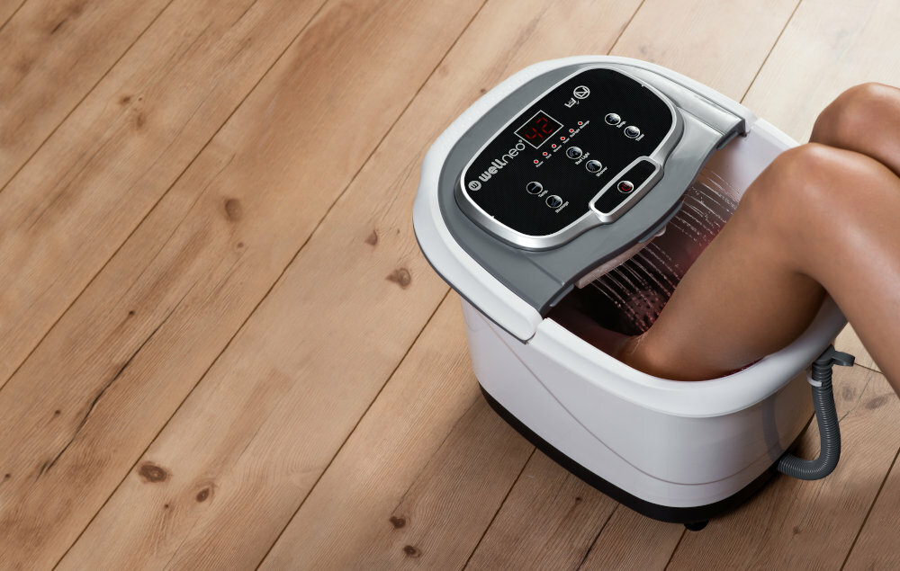 Masazer WELLNEO Foot Spa 2w1 relaks odpoczynek temepratura czas ustawienia
