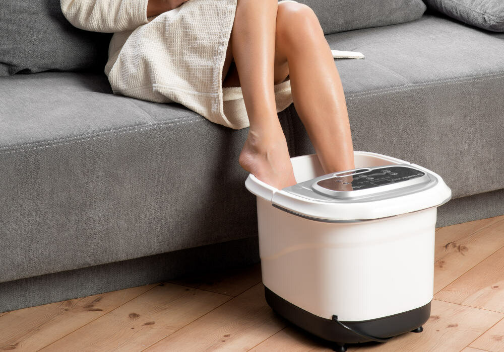 Masazer WELLNEO Foot Spa 2w1 zdrowie bole reumatyczne obrzek stop nadmierna potliwosc ryzyko wystopien przeziebien i zachorowan zmeczenie stop bezsennosc