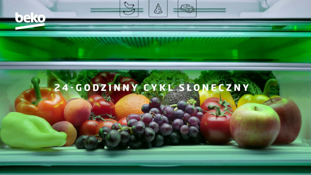 Lodowka BEKO RCNT375E40ZGBN No frost 185cm Czarna HarvestFresh