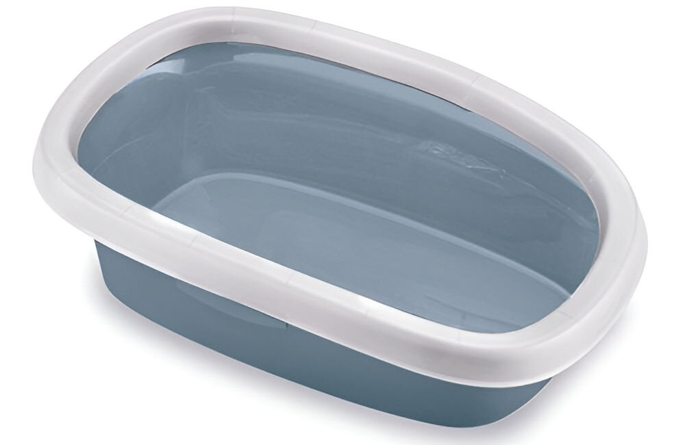 Kuweta dla kota STEFANPLAST Sprint 10 96582 Niebieski na białym tle tworzywo sztuczne
