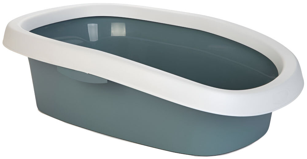 Kuweta dla kota STEFANPLAST Sprint 20 965702 Niebieski na białym tle tworzywo sztuczne