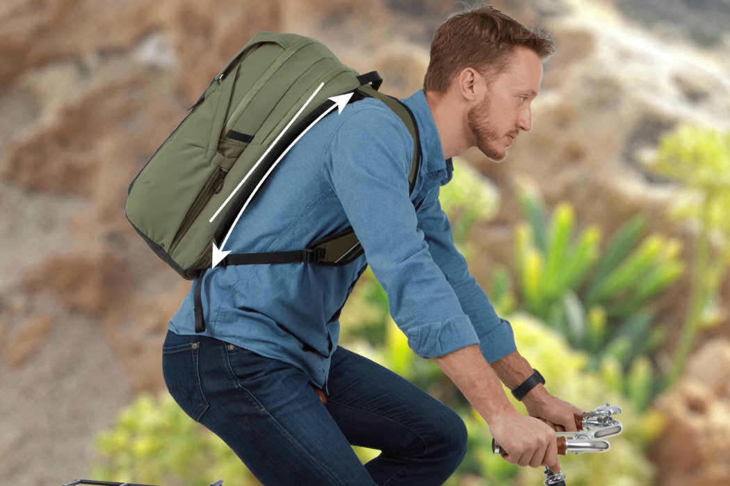 Plecak na laptopa THULE Paramount 15.6 cali 27L zielony ochorona bezpieczeństwo wymiary użytkowanie wytrzymałość odporność