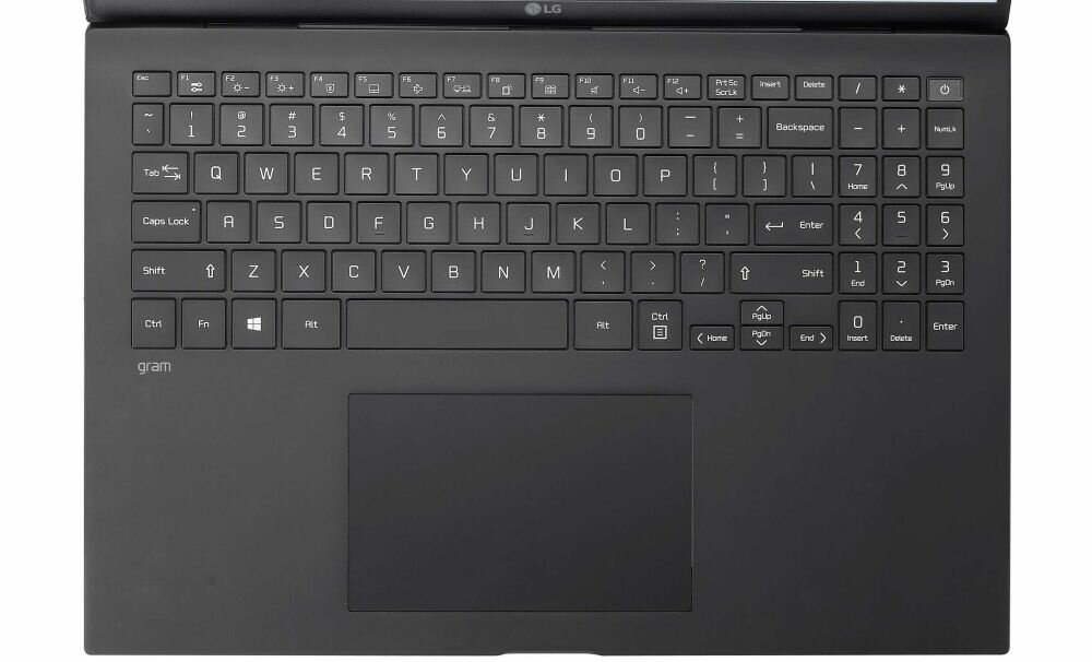 Laptop LG Gram 2021 16Z90P - klawiatura
