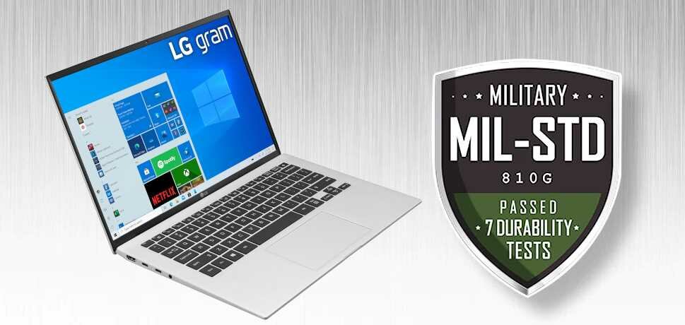 Laptop LG Gram 2021 14Z90P - wytrzymałość