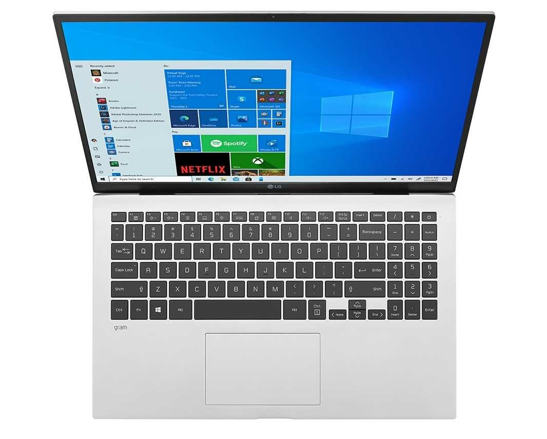 Laptop LG Gram 15 - czytnik lini papilarnych