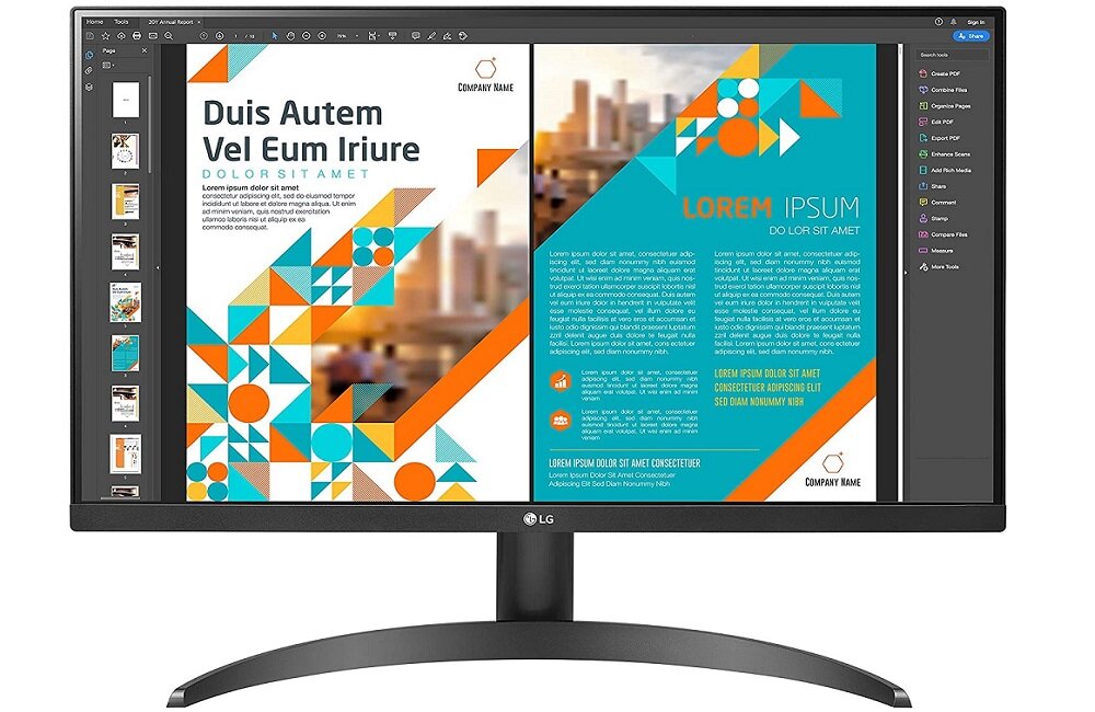 Monitor LG 24QP500-B 24-- 2560x1440px IPS Mniej niebieskiego światła większy komfort dla oczu