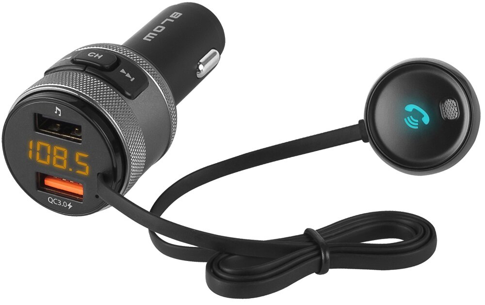Transmiter BLOW 74-152 gadżet do samochodu Bluetooth nowoczesne technologie Szybkie ładowanie