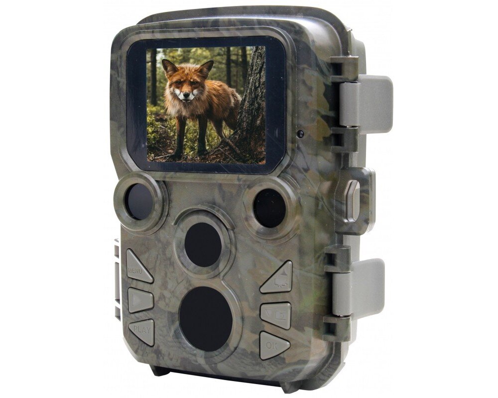 Fotopułapka BRAUN Scouting Cam Black 800 Mini zwierzęta polowanie czujnik rozdzielczość bateria zasilanie montaż czuwanie obudowa