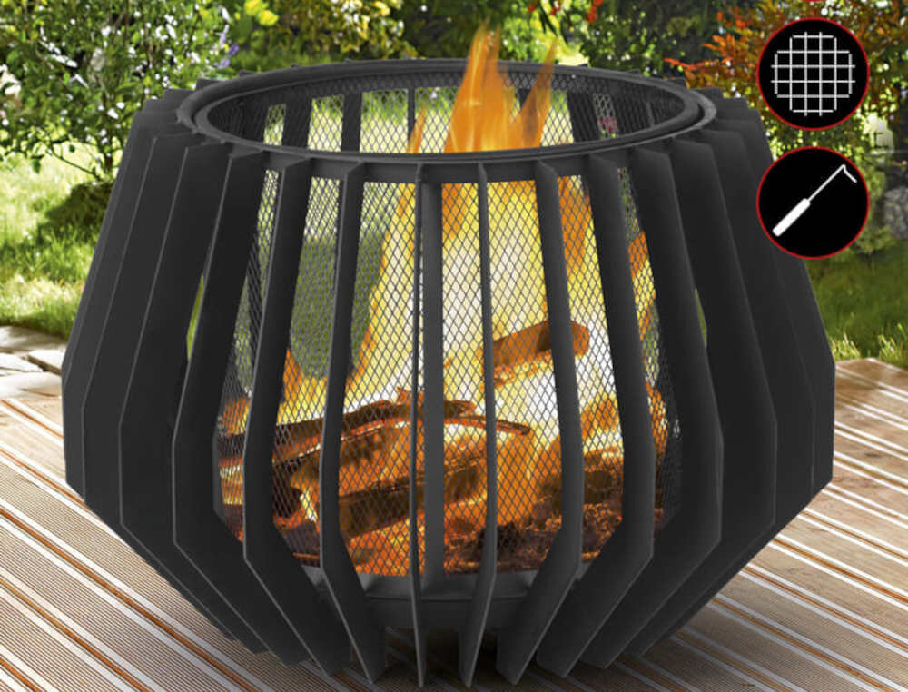 Palenisko ogrodowe LANDMANN Modern VM8376 wytrzymale wykonanie wysoka jakosc stal nierdzewna uzytkowanie stabilna konstrukcja bezpieczenstwo