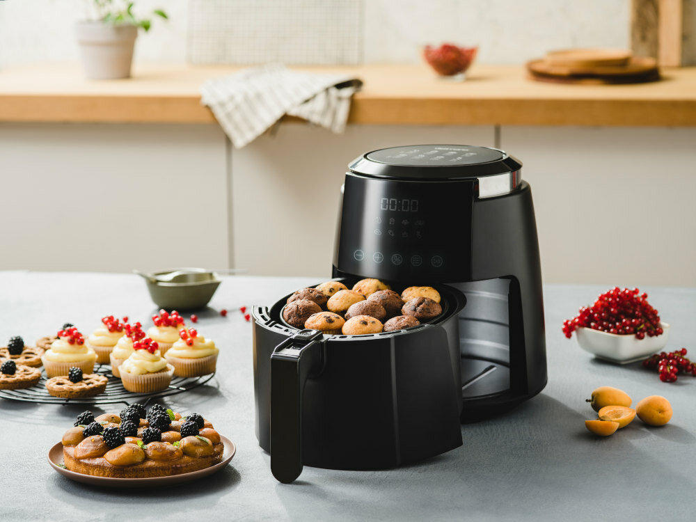 Frytkownica beztluszczowa DELIMANO Touch 110071932 Air Fryer zdrowo smacznie lekkostrawnie