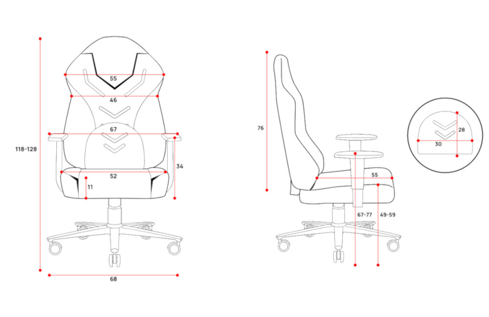 Fotel DIABLO CHAIRS X-Gamer 2.0 (L) czarno-niebieski ekoskóra