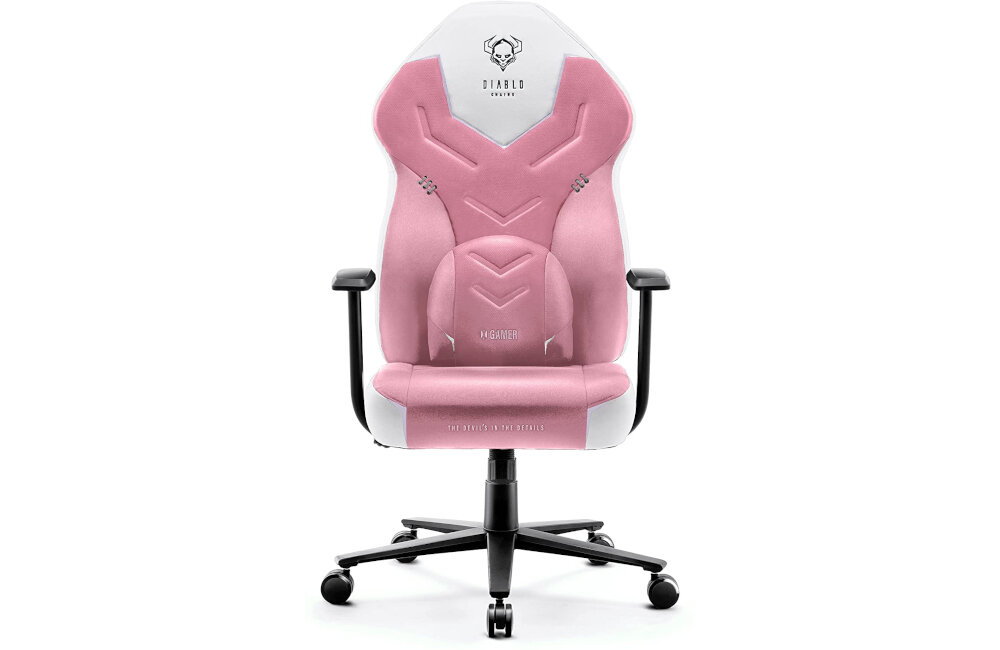 Fotel DIABLO CHAIRS X-Gamer 2.0 (L) czarno-niebieski tkanina trwałość wykończenie przewiewny