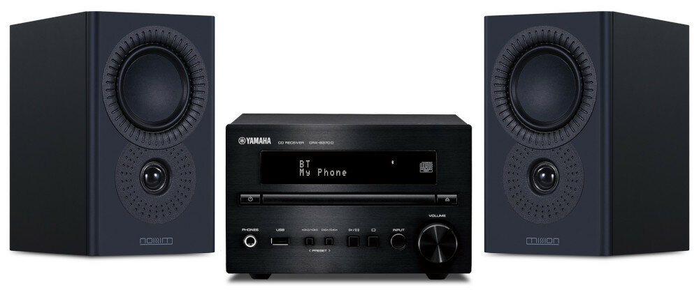 Zestaw stereo YAMAHA CRX-B370D Czarny + MISSION LX-1 MK2 - źródła