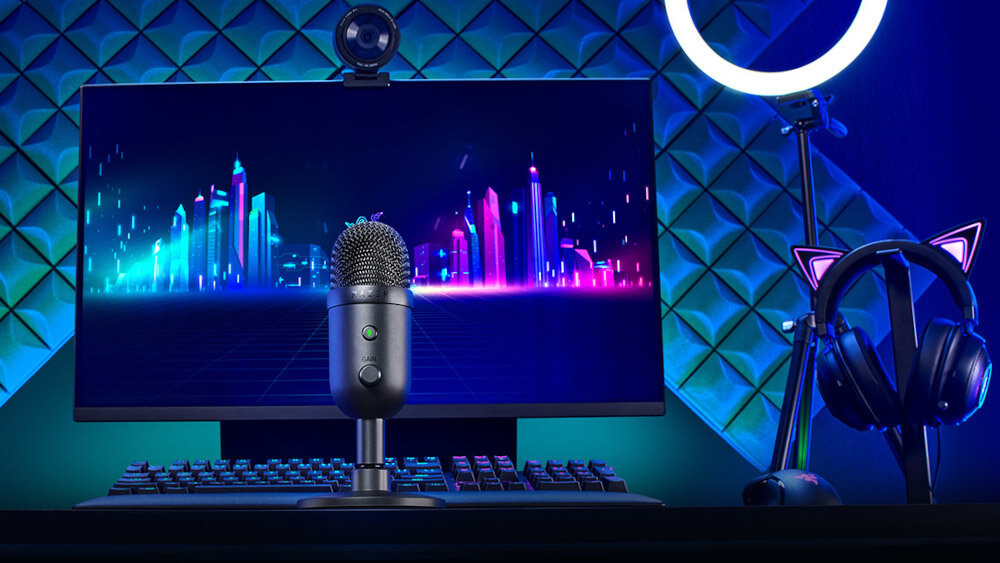 Mikrofon RAZER Seiren V2 X - obsługa