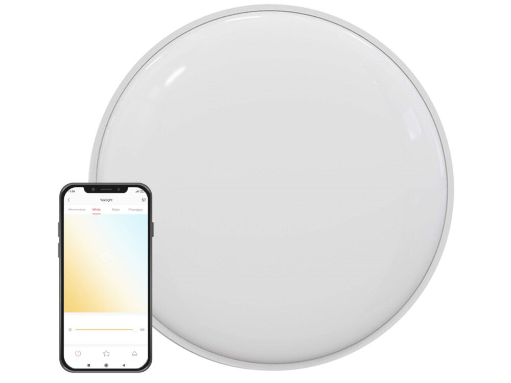 Lampa sufitowa YEELIGHT Ceiling Light C2001C550 YLXD037 Wi-Fi-Bluetooth prosta w obsłudze współpracuje z platformami Amazon Alexa Google Assistant Apple HomeKit Samsung SmartThings możliwość sterowania głosem jedno dotknięcie ekranu telefonu