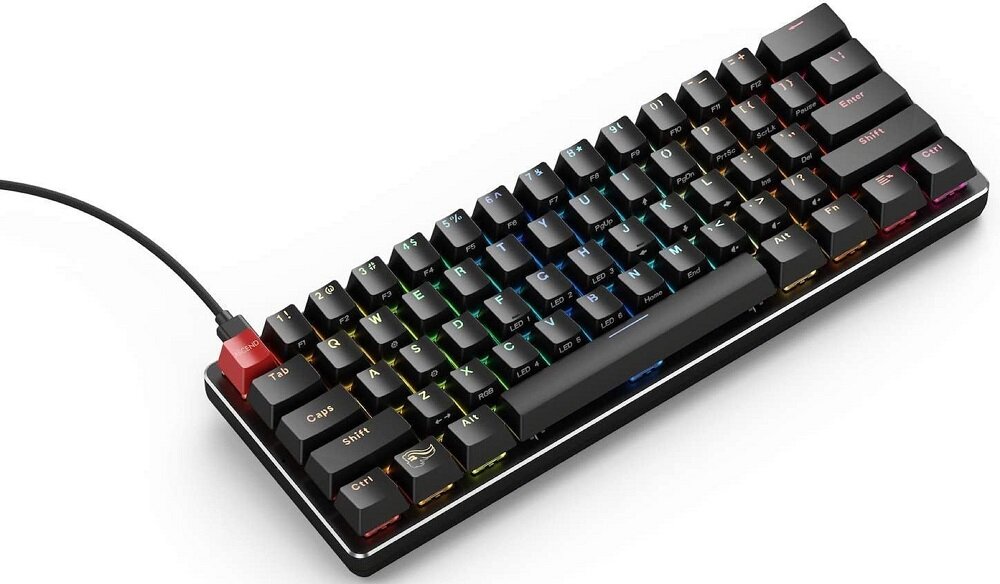 Klawiatura GLORIOUS PC Gaming Race GMMK Compact Czarny - kompaktowa konstrukcja