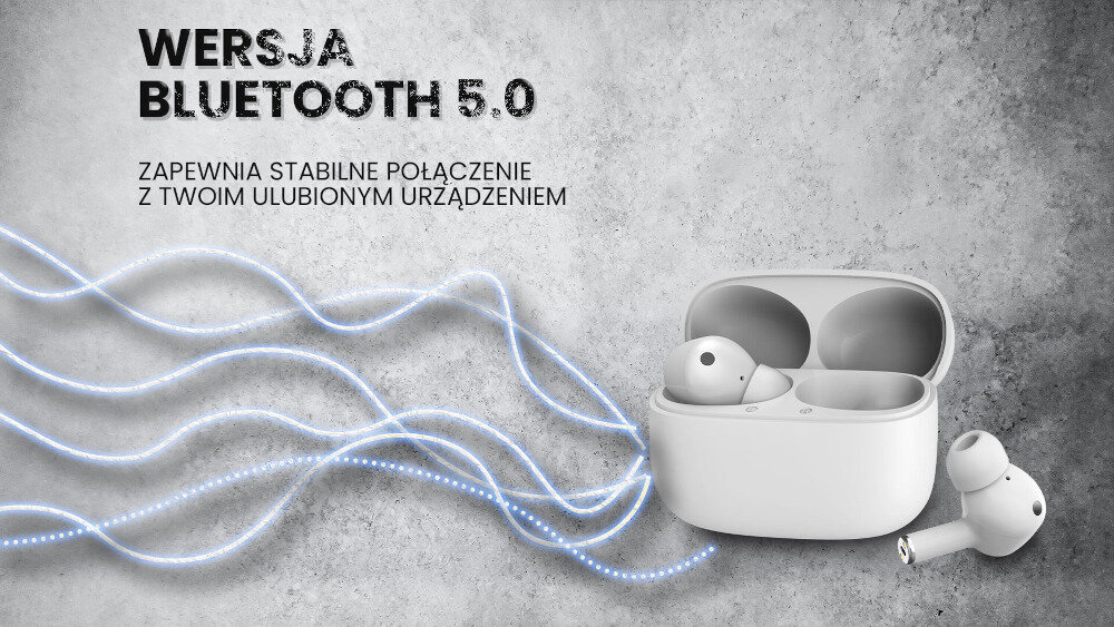 Słuchawki dokanałowe SAVIO TWS ANC-101 bluetooth 5.0