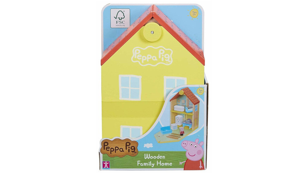 Zabawka PROMISE Świnka Peppa Drewniany domek rodzinny  - wykonanie