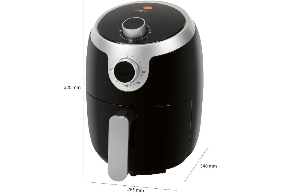 Frytkownica beztluszczowa CLATRONIC FR3769H Air Fryer nienagrzewajacy sie uchwyt wygodne czyszczenie bezpieczne przygotowywanie