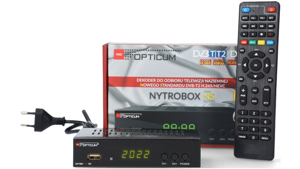 Dekoder OPTICUM NYTROBOX NS  - wygląd