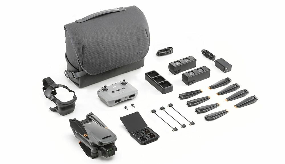 Dron DJI Mavic 3 lot sterowanie kamera rozdzielczość nagrywanie ładowanie akumulator pojemność zestaw opis cechy zalety śmigła obiektyw