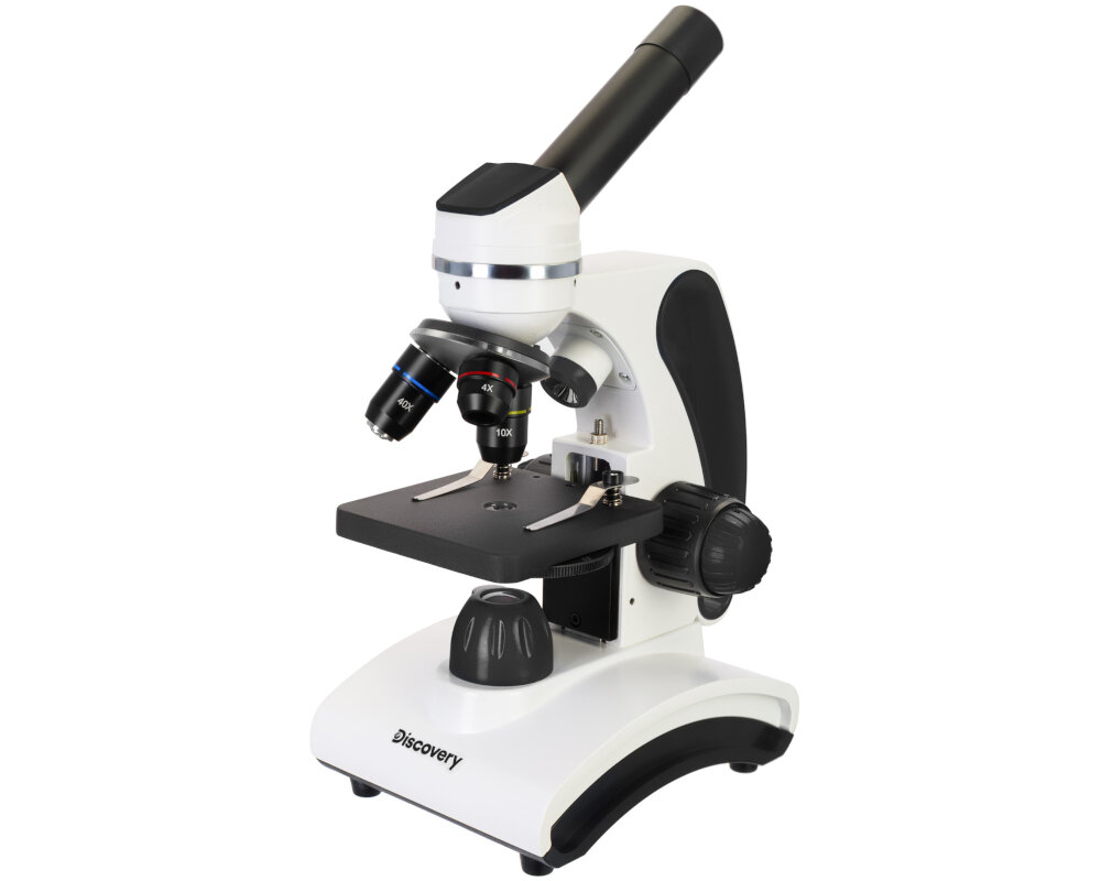 Mikroskop DISCOVERY Pico z książką Terra odkrycie wysoka jakość układy optyczneoświetlenie obrotowa głowica regulacja ostrości książka konstrukcja zestaw
