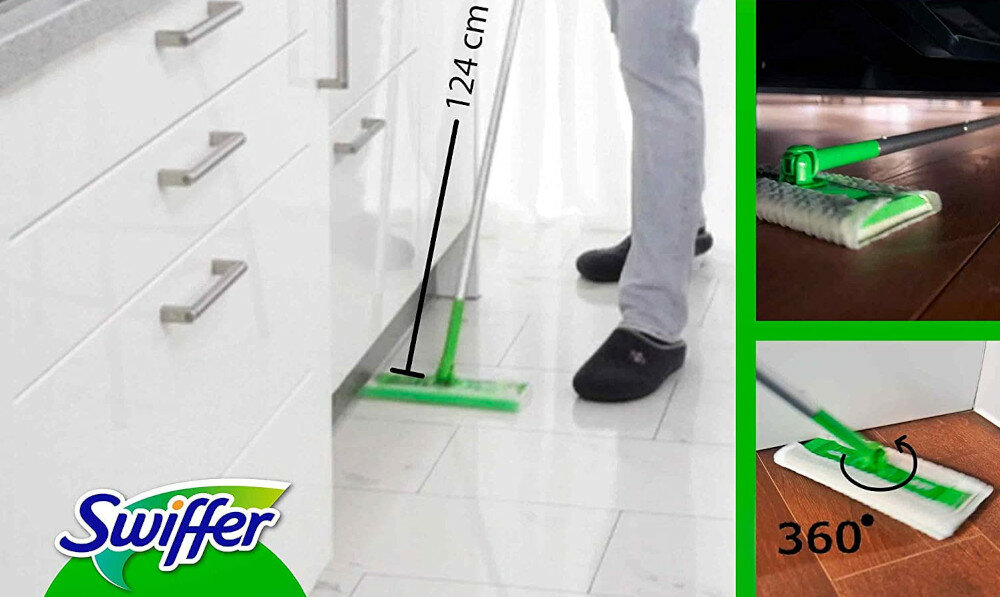 ŚCIERECZKI ZBIERAJĄCE KURZ SWIFFER WKŁADY WYMIENNE 18SZTUK dotrzyj w każde miejsce w zakamarki pod pralą kuchenką trudno dostępne kąty
