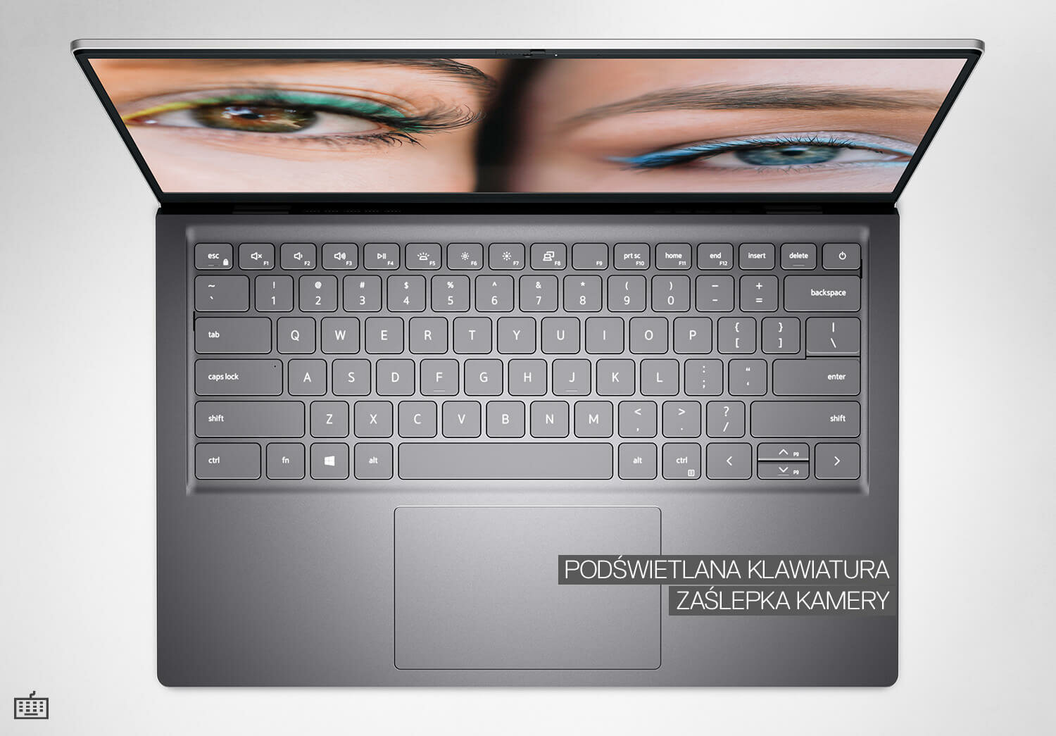 Laptop DELL Inspiron 5410 - PODŚWIETLANA KLAWIATURA   