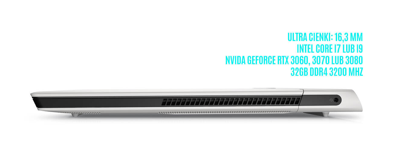 Laptop DELL Alienware x15 15R1 - NVIDIA GeForce RTX Intel Core 11-stej generacji 