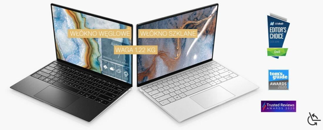Laptop DELL XPS 9310 - kompaktowy mobilny