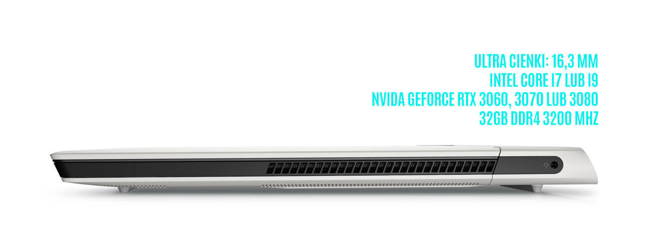 Laptop DELL Alienware x15 15R1 - NVIDIA GeForce RTX Intel Core 11-stej generacji 