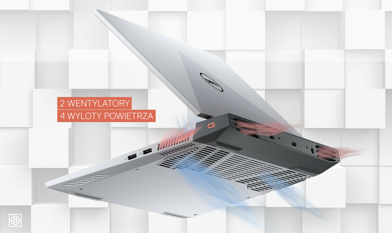 Laptop DELL Inspiron G15 5515 - Konstrukcja termiczna  