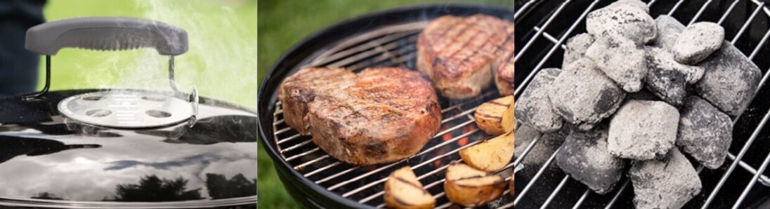 Grill weglowy WEBER Smokey Joe Premium 1125004 Regulacja doplywu powietrza smak aromat