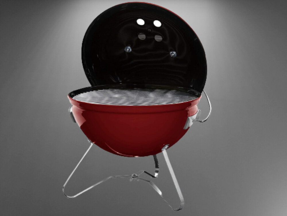 Grill weglowy WEBER Smokey Joe Premium 1123004 budowa konstrukcja blokada pokrywy Tuck-n-carry