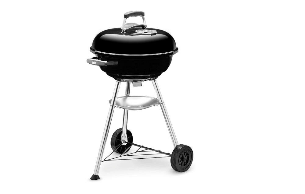 WEBER stylowo nowocześnie grill stal emaliowana uchwyty