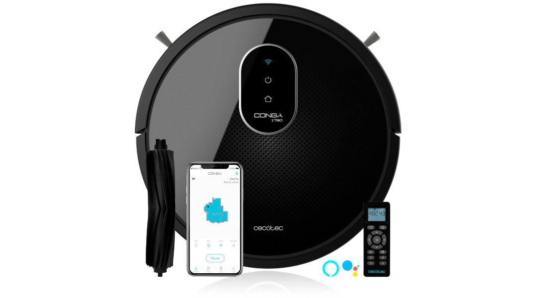 Robot sprzatajacy CECOTEC Conga 1790 Ultra zestaw akcesoria komplet wyposazenie